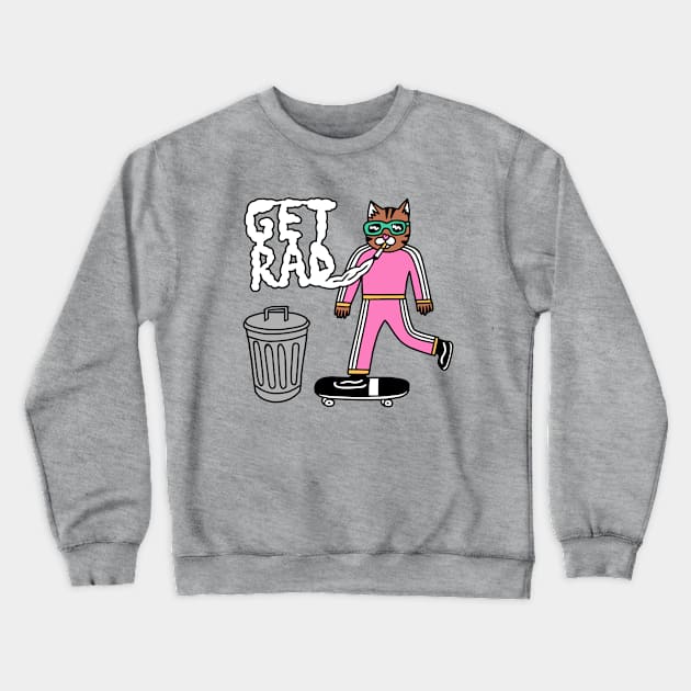 Rad Cat Crewneck Sweatshirt by SEXY RECORDS